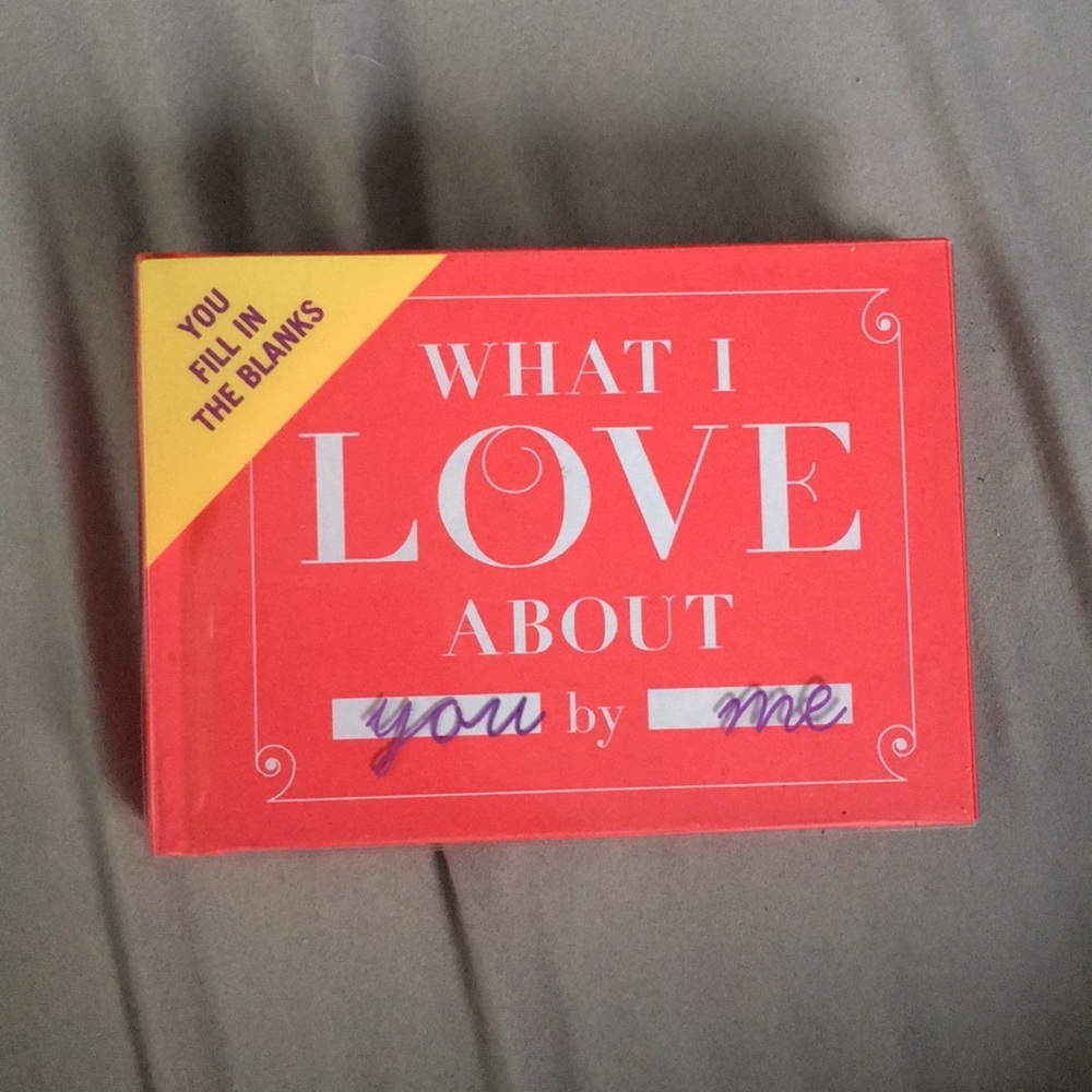 BLANK What I Love About You mini book